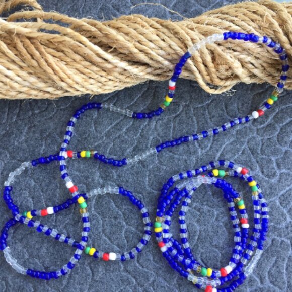 Orishas Olokun Collar Eleke, Ifa Yoruba Santeria, Olokun Necklace, Olokun Eleke - Picture 2 of 4